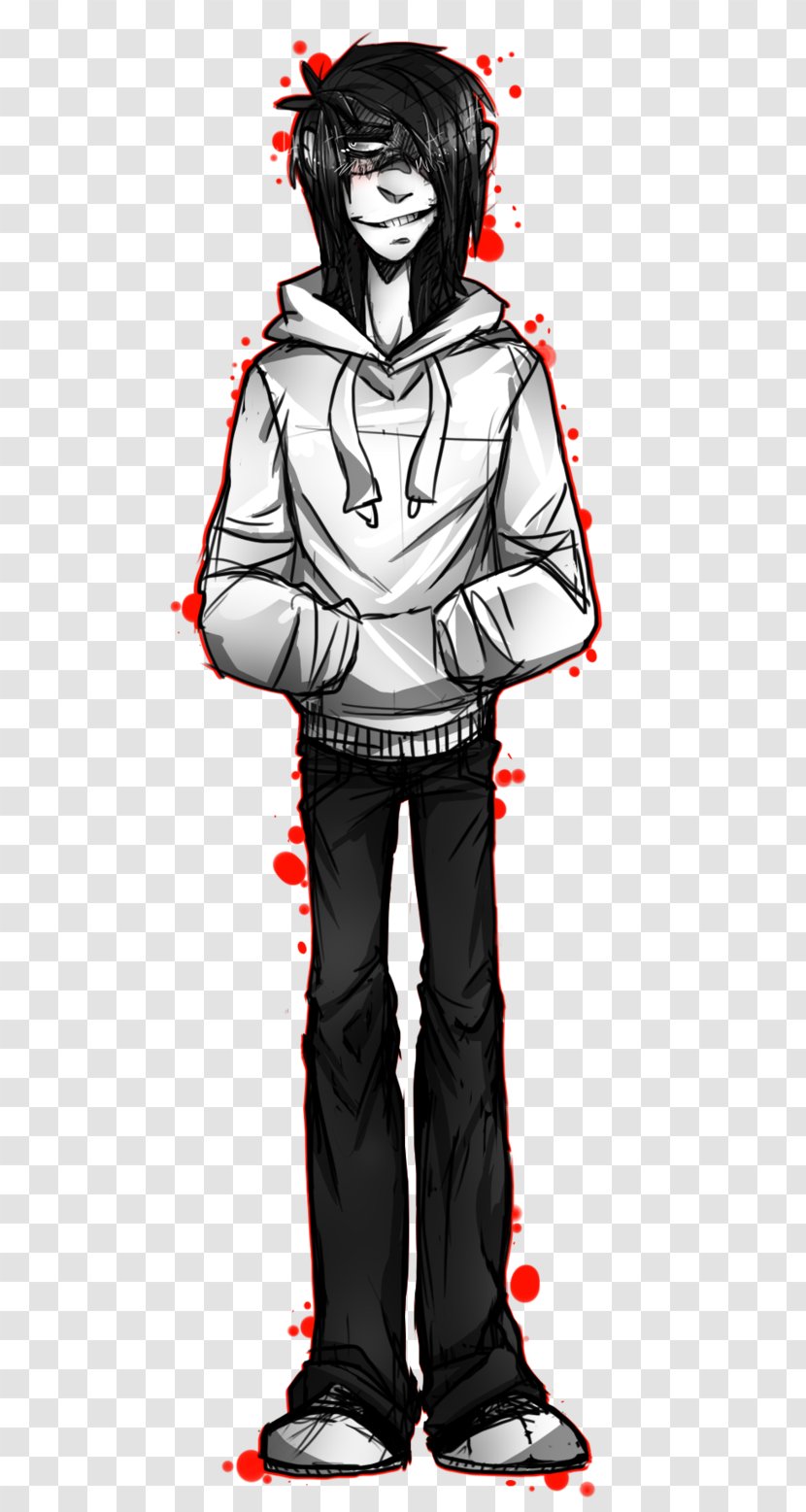 Jeff The Killer Creepypasta Slenderman Illustration Drawing - Frame Transparent PNG