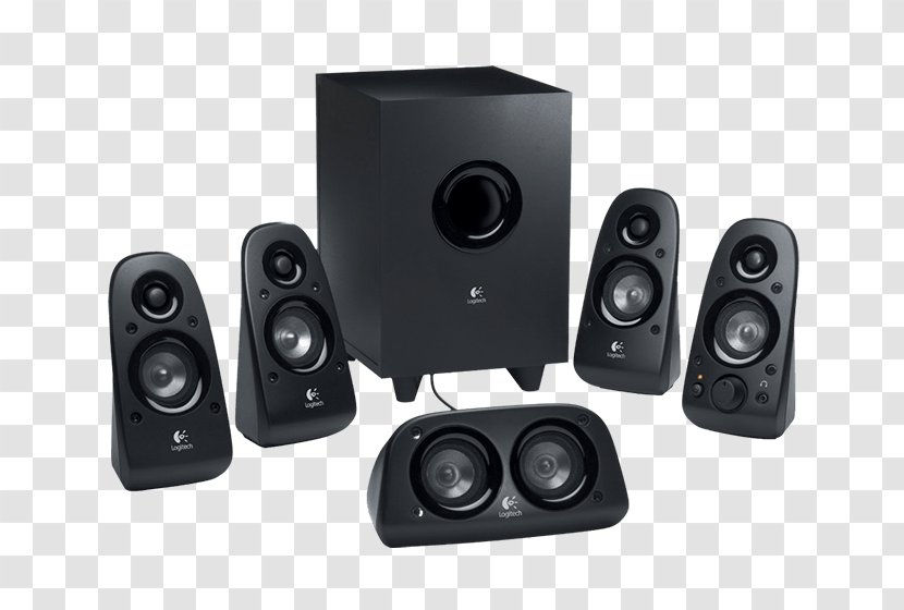 5.1 Surround Sound Loudspeaker Logitech Stereophonic - Pc Speaker Transparent PNG