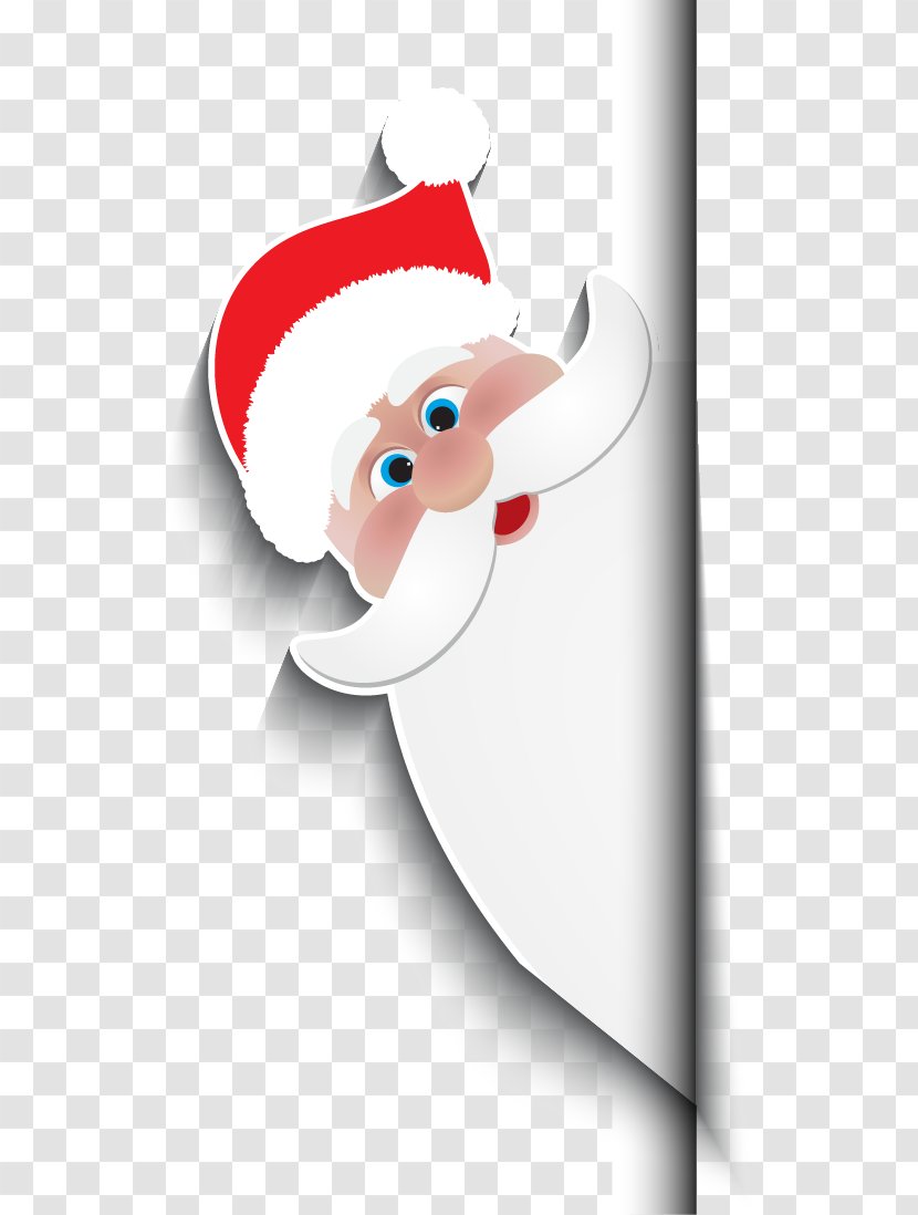 Vector Santa Claus - Headgear - Illustration Transparent PNG