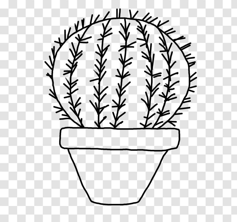 Drawing Cactaceae Color Clip Art - Tree - Line Transparent PNG