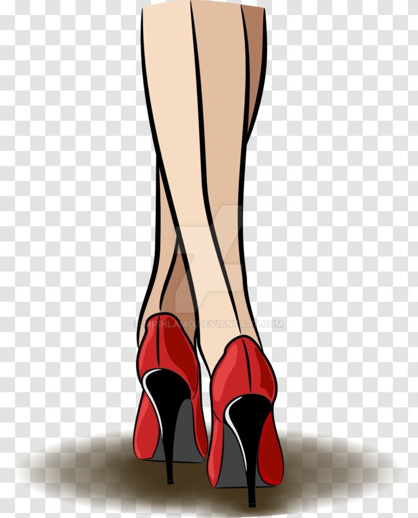 High-heeled Footwear Drawing Shoe Stiletto Heel - Heart - Heels Transparent PNG