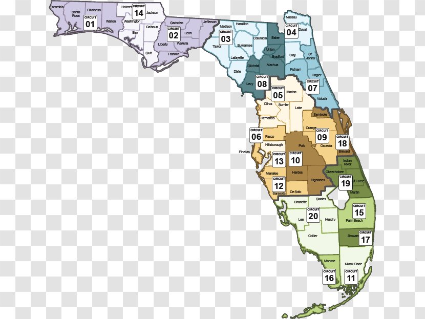 Florida Court Probation Parole Georgia Department Of Community Supervision - Map Transparent PNG