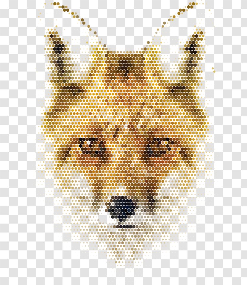 Animal Pixel Illustration - Vector Mosaic Fox Transparent PNG