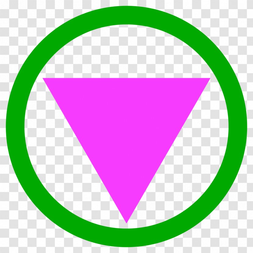 Pink Triangle Straight Ally Safe Space LGBT Symbols - Watercolor - Symbol Transparent PNG