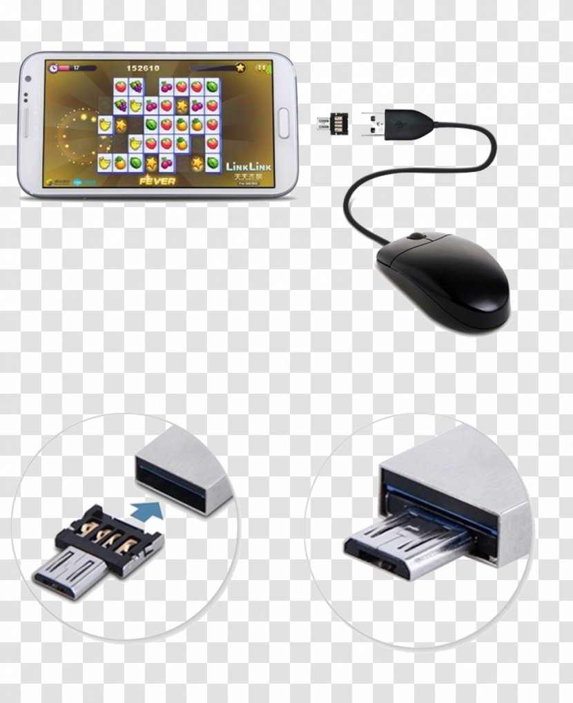 USB On-The-Go Micro-USB Mini-USB Adapter - Microusb Transparent PNG
