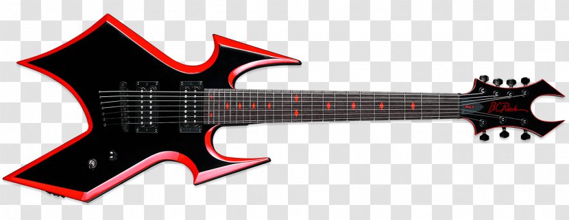 B.C. Rich Mockingbird Warlock Electric Guitar - Floyd Rose Transparent PNG