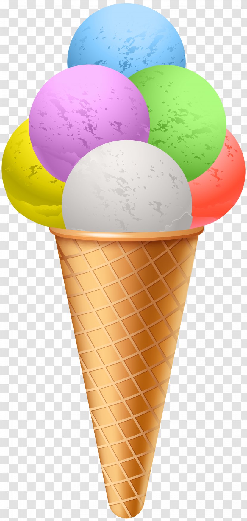 Ice Cream Cone Gelato Pop - Food - Transparent Clip Art Image Transparent PNG