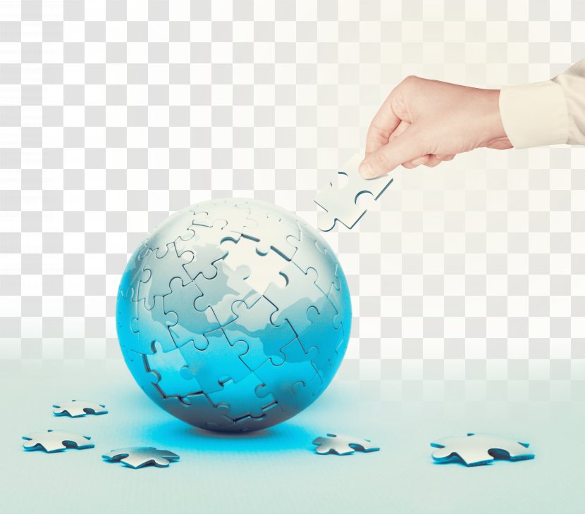 Earth Jigsaw Puzzle - Vector Business Globe Transparent PNG