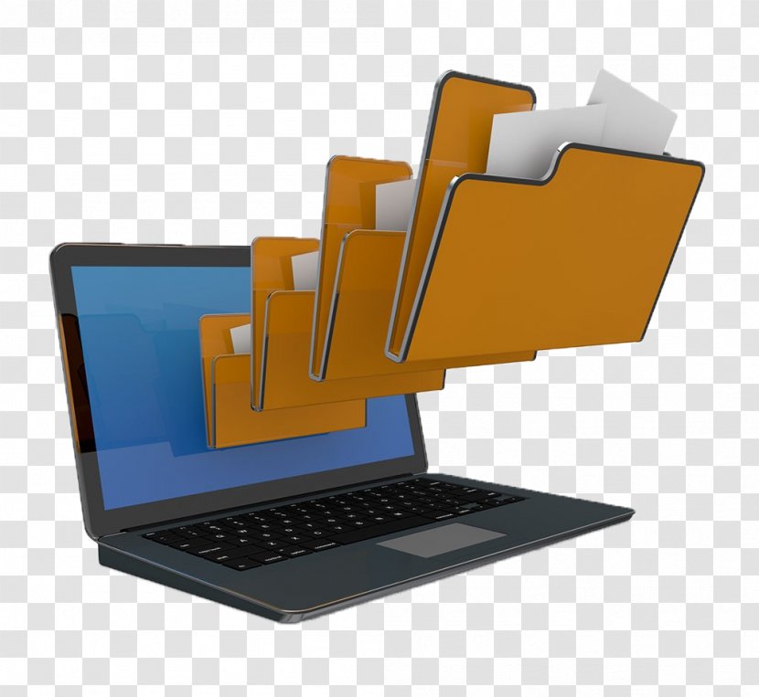 Laptop Royalty-free Clip Art - Computer Graphics - Folder Into The Transparent PNG