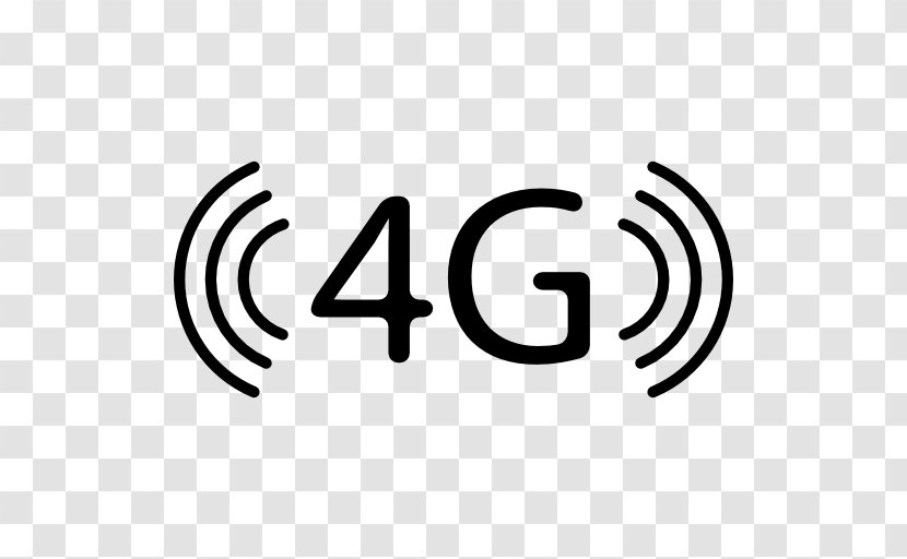 4G Mobile Phones LTE Symbol - Black And White Transparent PNG