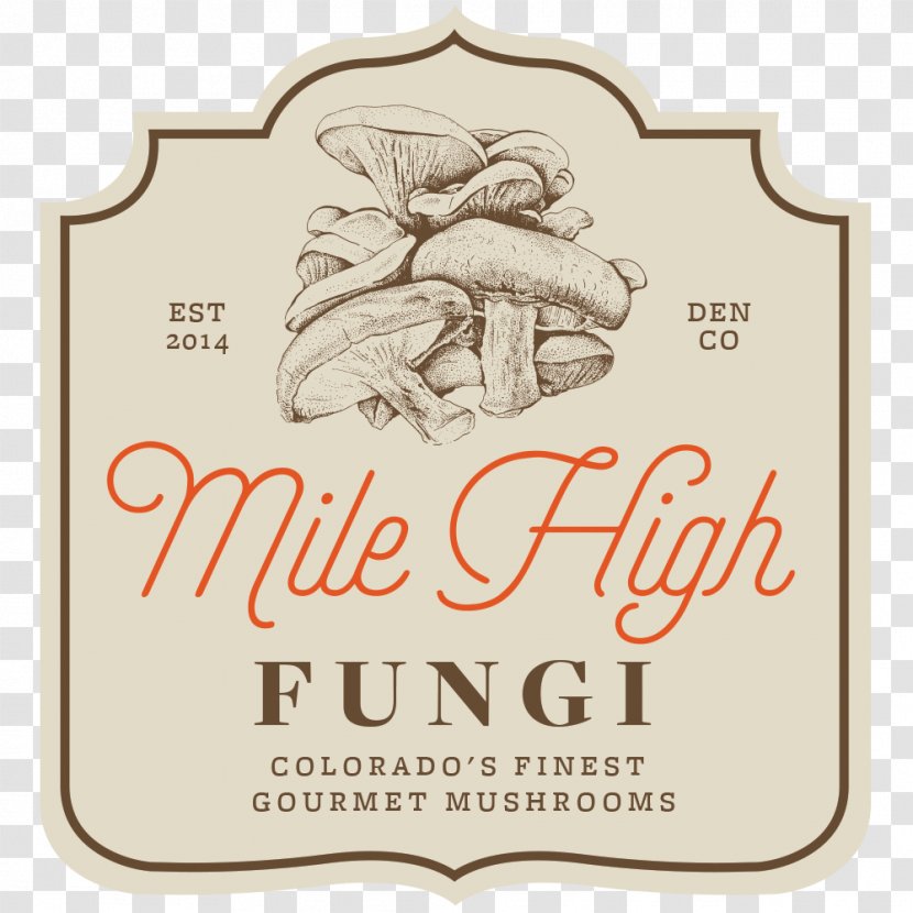 Logo Mile High Fungi Brand Fungus Font - Spent Mushroom Compost Transparent PNG