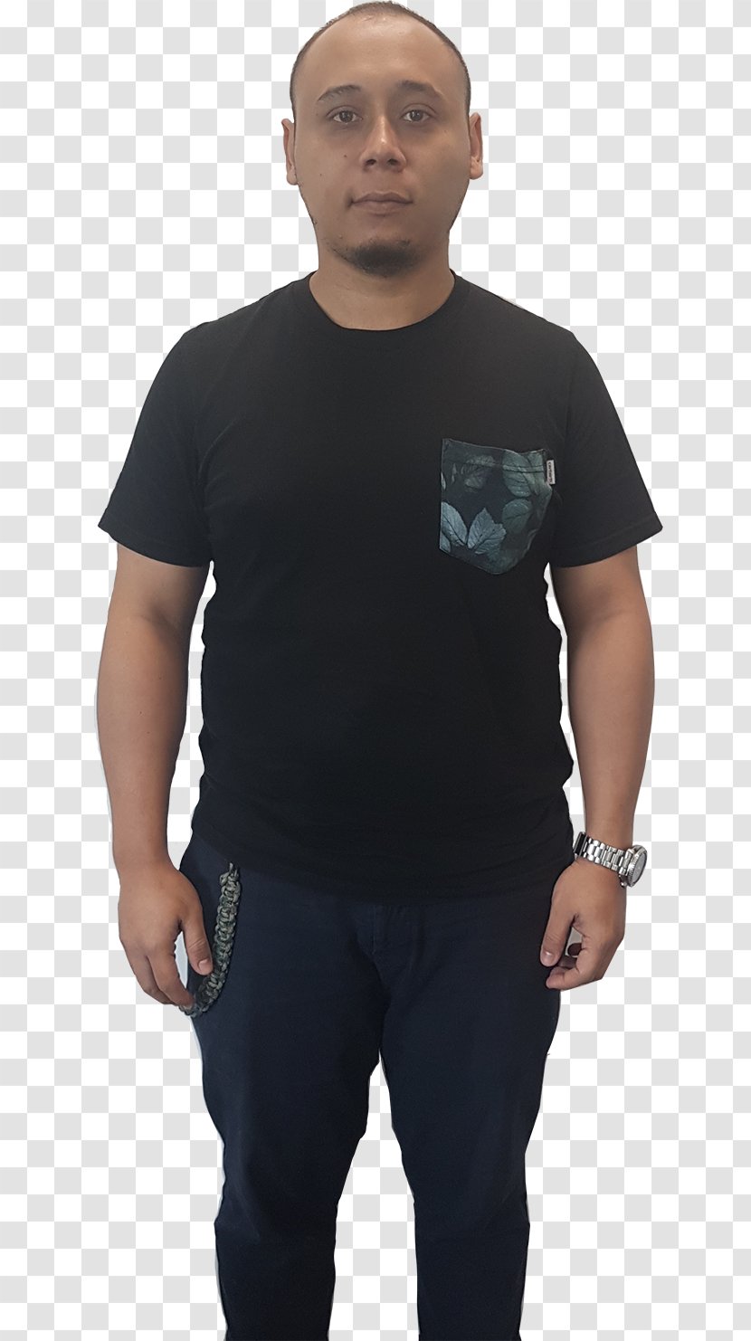 Black M T-shirt Facial Hair Sleeve - Standing Transparent PNG