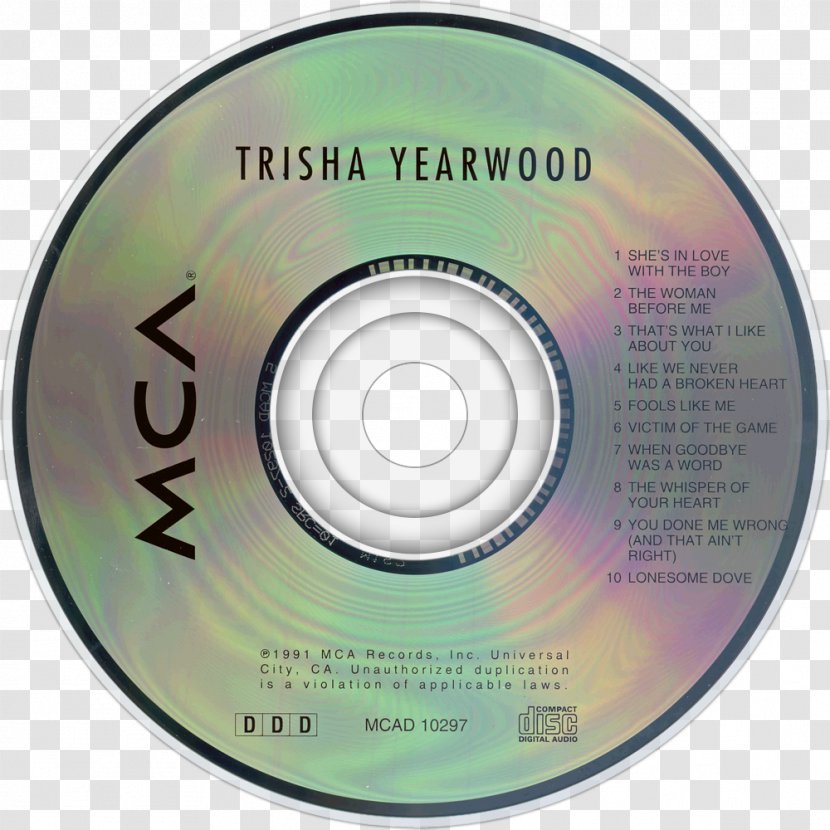 Compact Disc Album Trisha Yearwood : Greatest Hits (Songbook) A Collection Of - Silhouette Transparent PNG