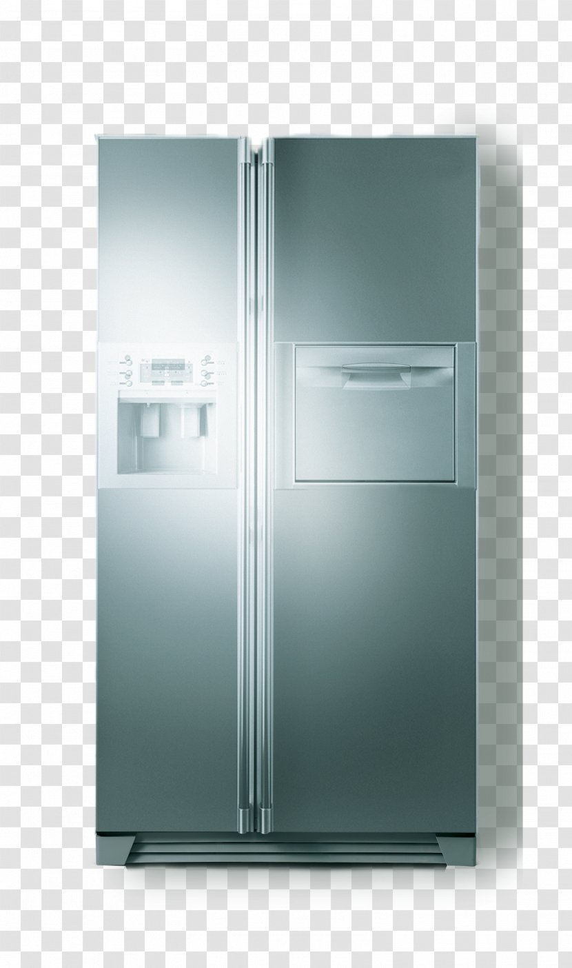 Refrigerator Home Appliance Washing Machine Haier - Gratis - Silver Smart Transparent PNG