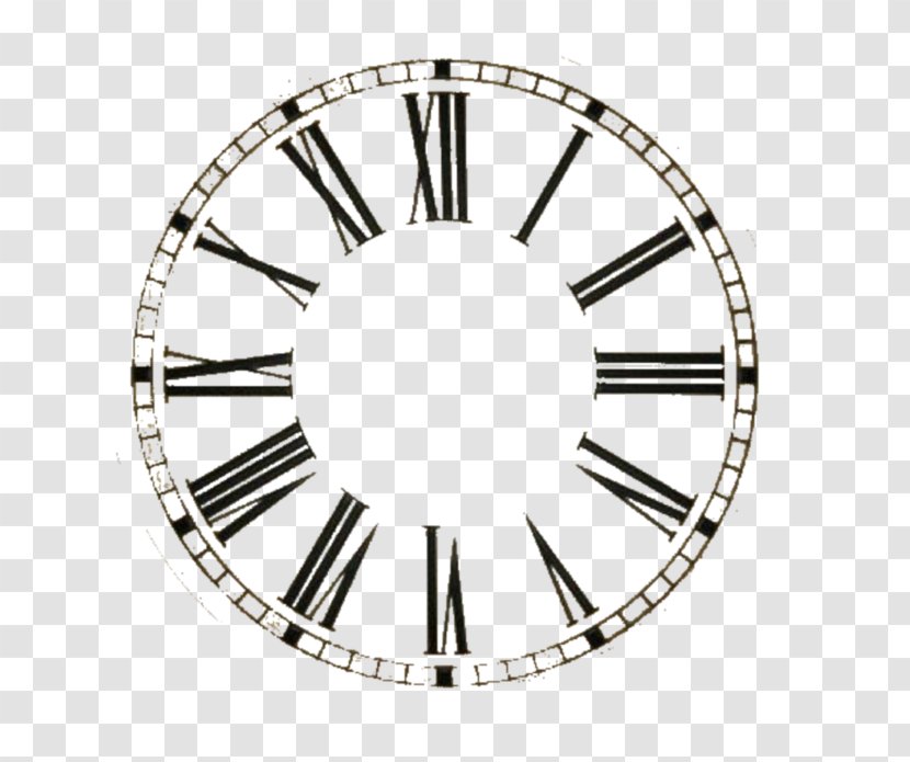 Clock Face Watch Illustration - Roman Numerals - Tatyana Poster Transparent PNG