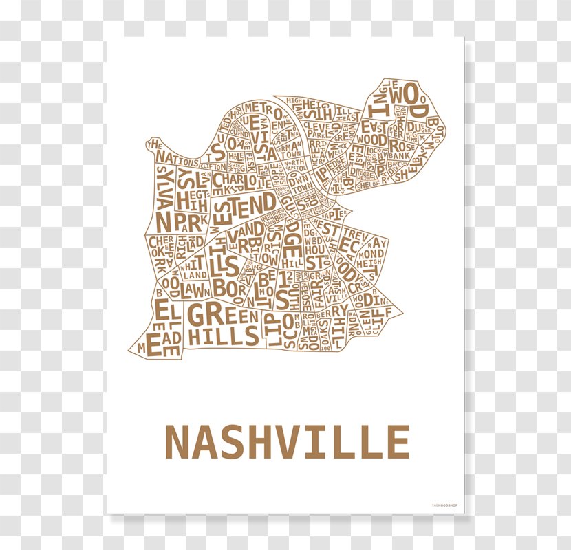 East Nashville Printing Natives Neighbourhood Font - Tennessee - Watercolor Shop Transparent PNG