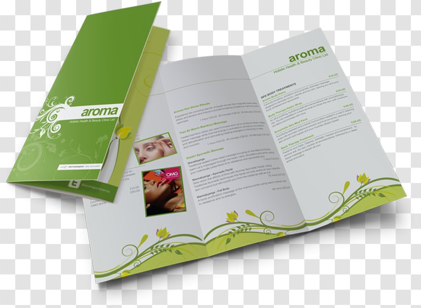 Green Leaf Background - Brochure - Paper Product Material Property Transparent PNG