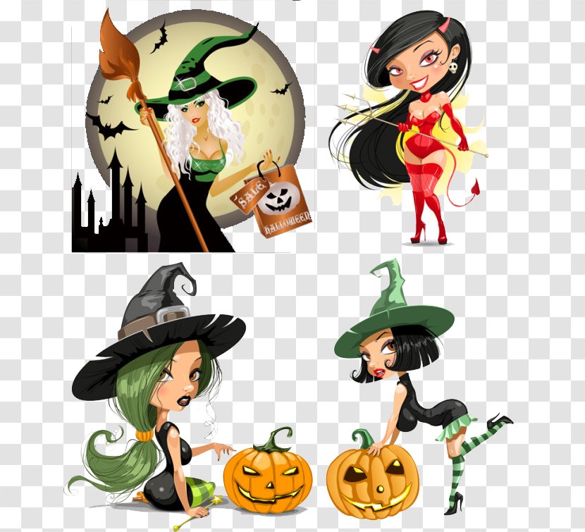 Halloween Jack-o-lantern Pumpkin - Holiday - Decoration Transparent PNG