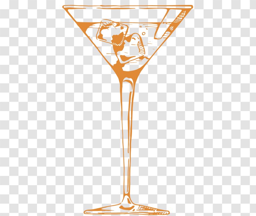 Martini Wine Glass Cocktail Ice - Garnish Transparent PNG