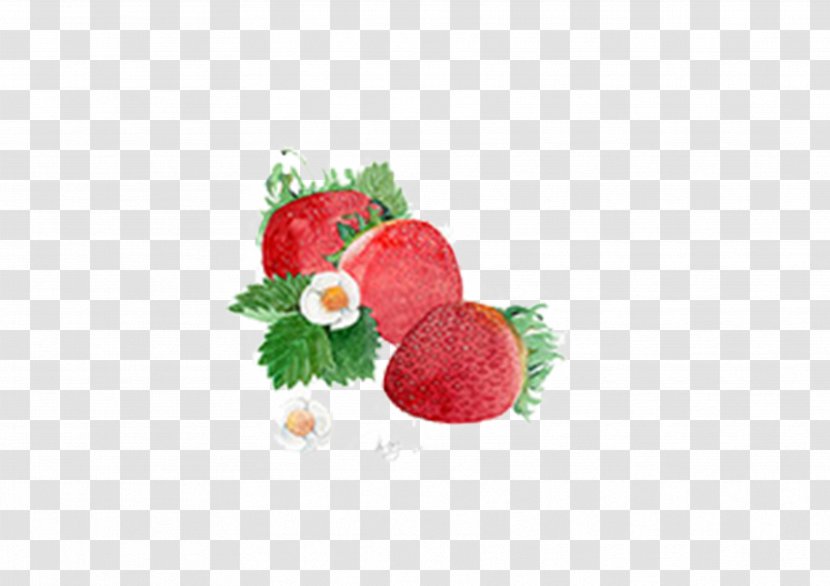 Strawberry Superfood Aedmaasikas White Chocolate - Vegetable - Hand-painted Transparent PNG