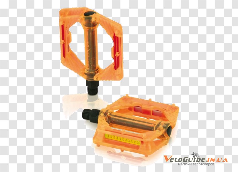 Bicycle Pedals Pedaal Mountain Bike Orange Transparent PNG
