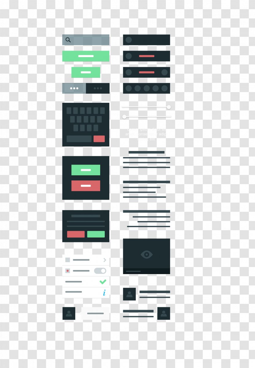 User Interface Design Android Button - Website Wireframe - IPhone Control Application Ui Transparent PNG