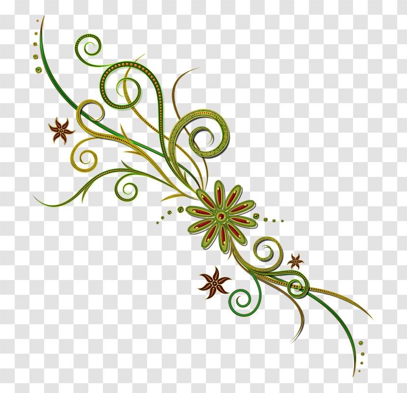 Floral Ornament Clip Art - Plant - Ornimantal Transparent PNG