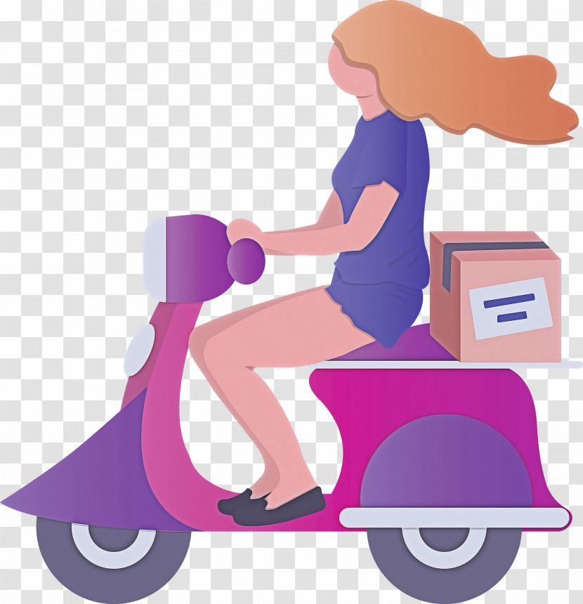 Delivery Girl Transparent PNG