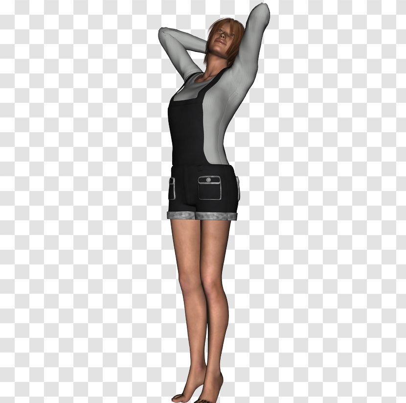 Shoulder Costume Black M - Standing Transparent PNG