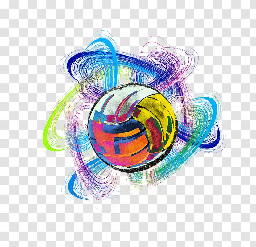 Volleyball Color - Illustration Transparent PNG