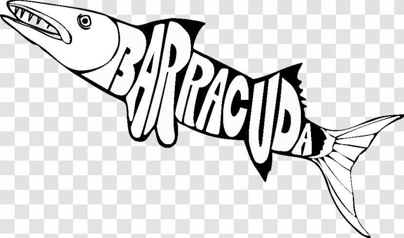 Great Barracuda Plymouth Coloring Book Shark Clip Art - Epinephelus Transparent PNG