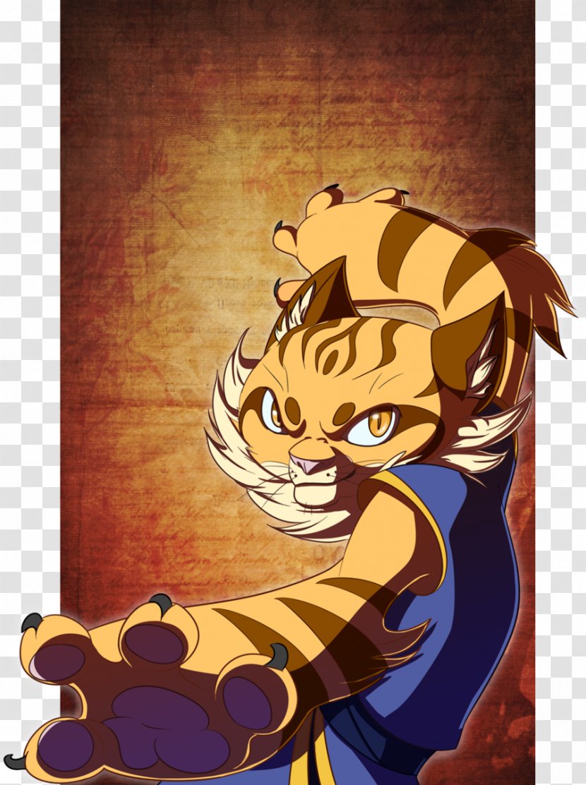 Tiger Lord Shen Tigress Kung Fu Panda Tai Lung - Silhouette - Xin Transparent PNG