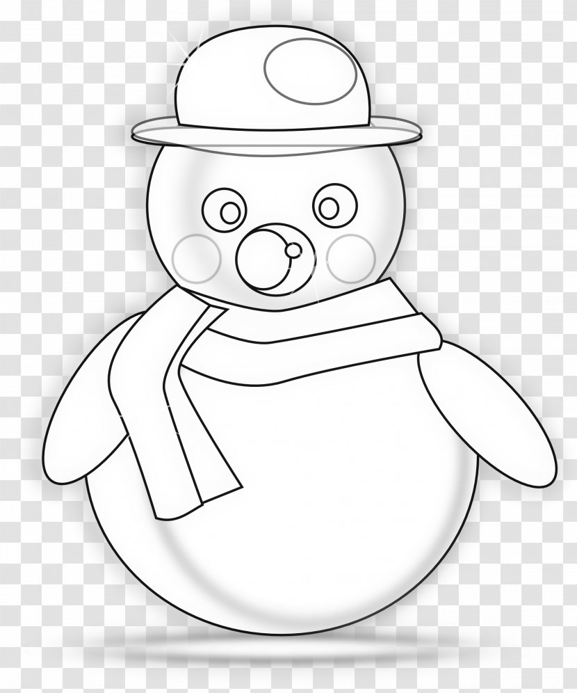 Drawing Line Art /m/02csf - Heart - Snowman Transparent PNG