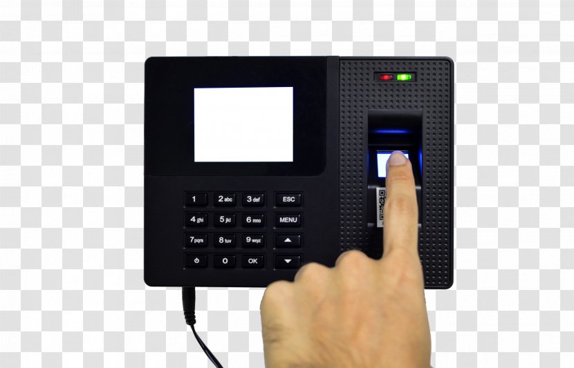 Fingerprint Image Scanner Biometrics Access Control Time And Attendance - Finger - Punch Card To Unlock Figure Transparent PNG