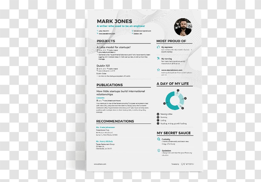 Brand Font - Personal Resume Transparent PNG