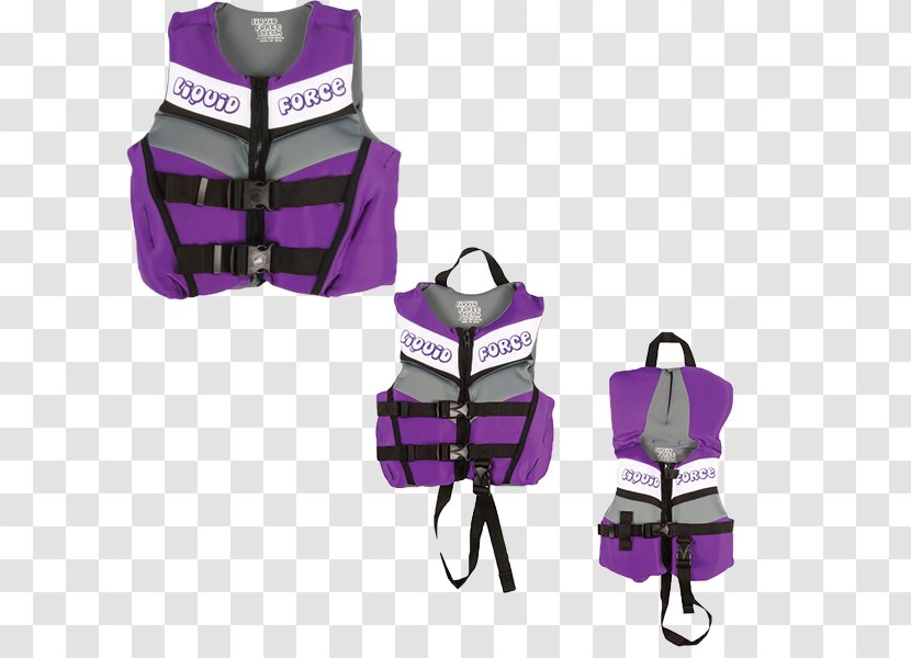 Gilets Life Jackets Waistcoat Child Wakeboarding - Watercolor - Purple Dream Transparent PNG