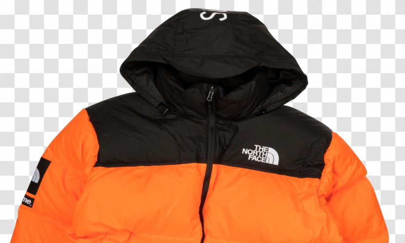 Hoodie The North Face Supreme Jacket Nuptse - Outerwear Transparent PNG