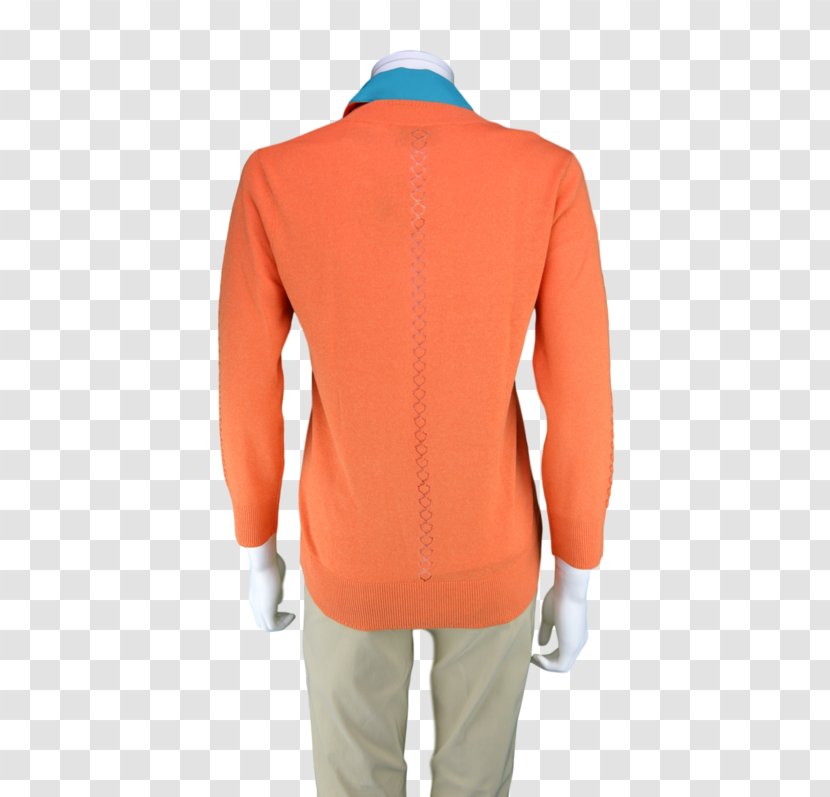 Sleeve Shoulder Jacket Outerwear Collar - Orange Transparent PNG
