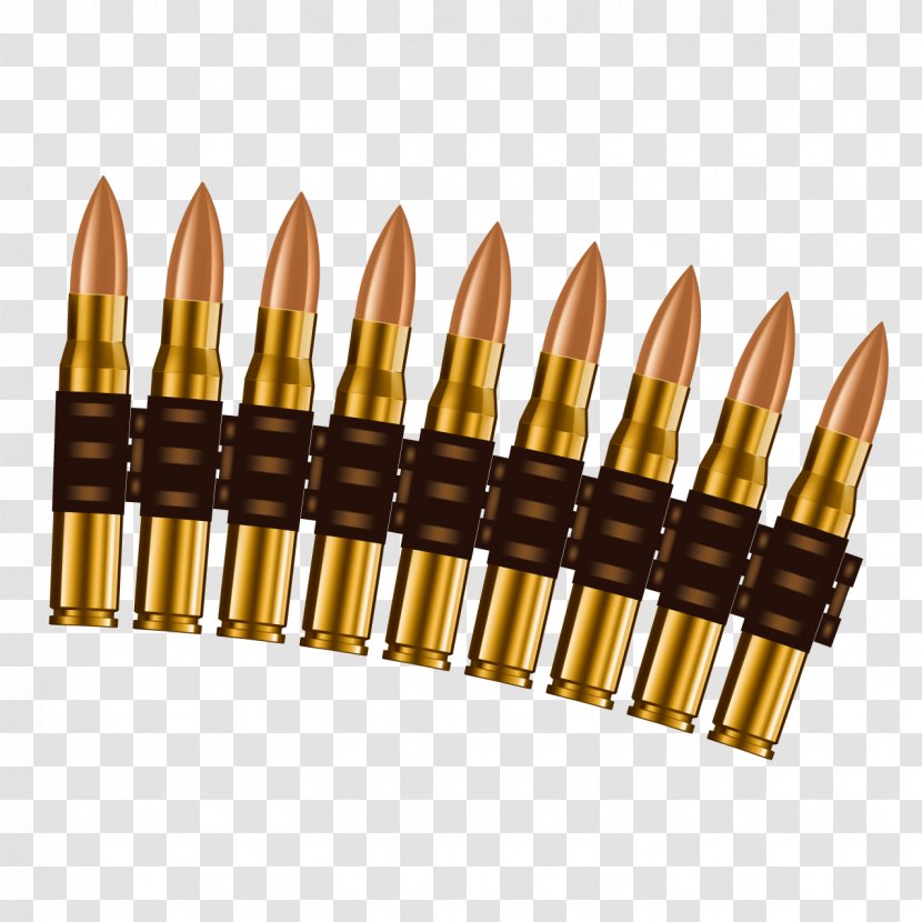 Bullet Firearm Cartridge Handgun Weapon - Watercolor - Gun Shell Transparent PNG