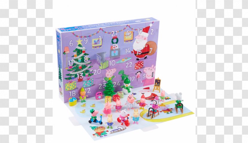 Daddy Pig Advent Calendars Christmas Mummy - Peppa Transparent PNG
