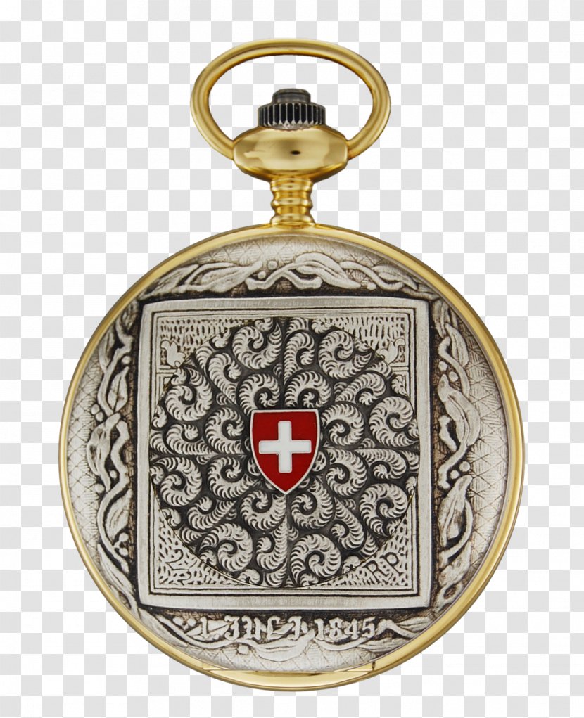 01504 Brass Silver Pocket Watch Basel Dove Transparent PNG