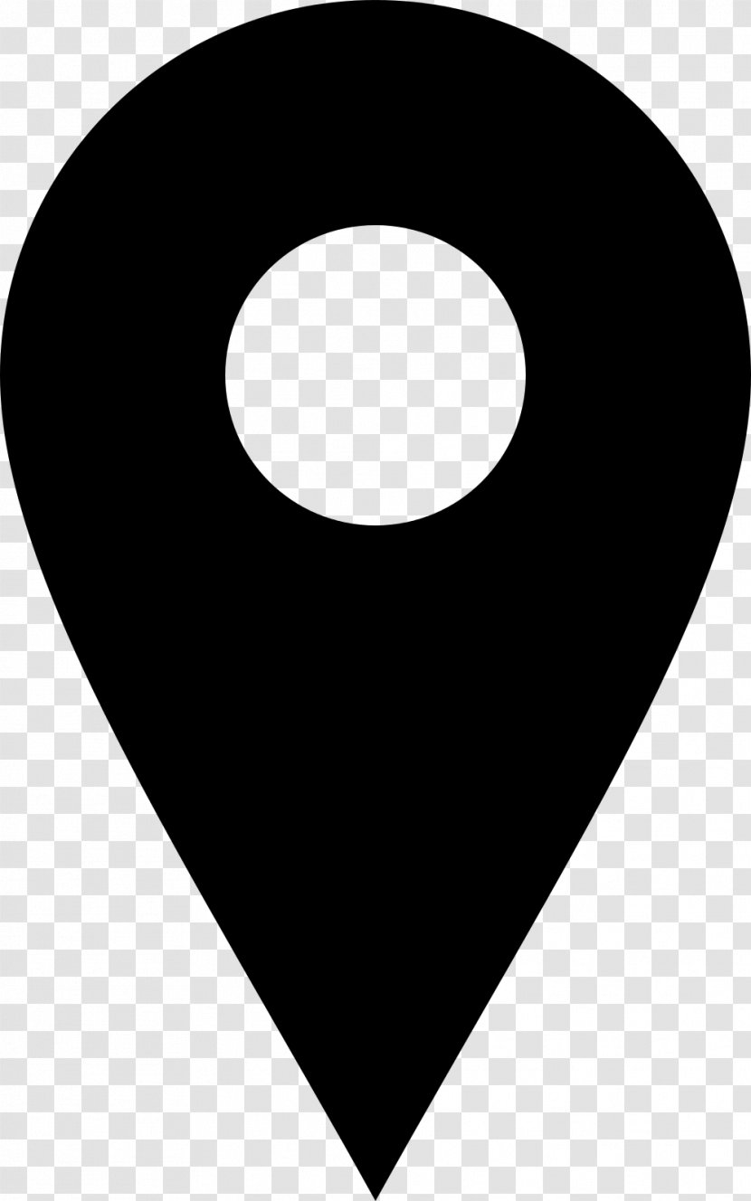 Location Clip Art - Black And White Transparent PNG