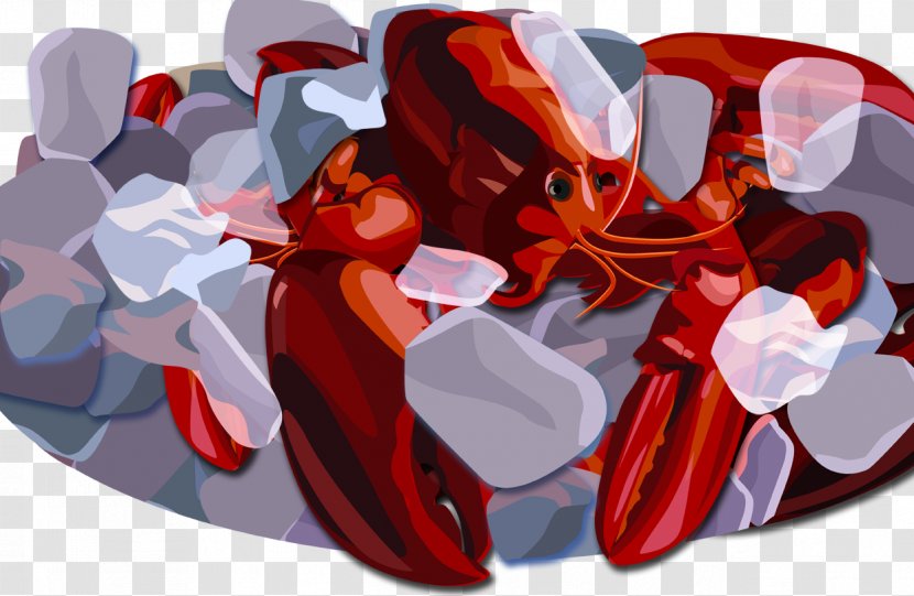 Ice Cream Hamburger Lobster Fast Food - Petal - Red Transparent PNG