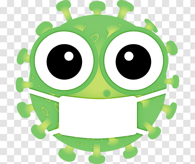 Green Cartoon Smile Transparent PNG