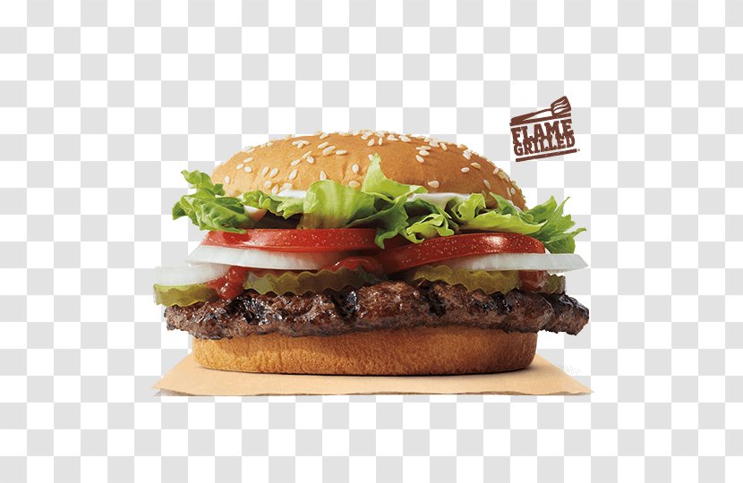 Whopper Burger King Hamburger Cheeseburger - Lettuce Transparent PNG