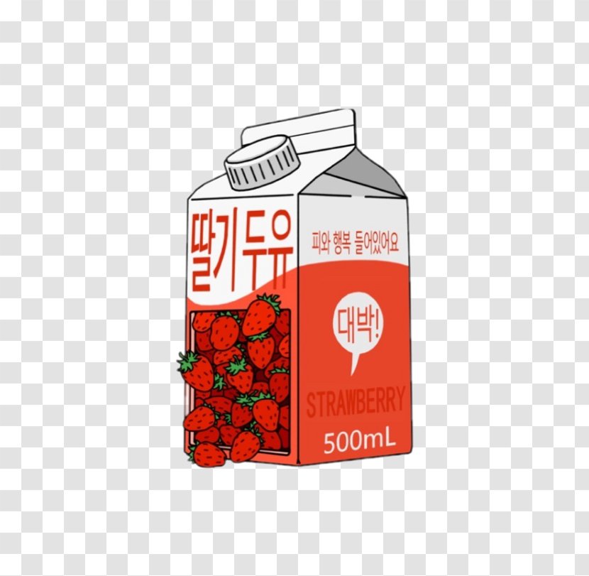 Milkshake Flavored Milk Strawberry Soy - Btsdrawing Icon Transparent PNG