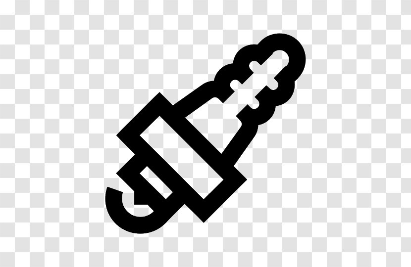 Car Spark Plug - Black And White Transparent PNG