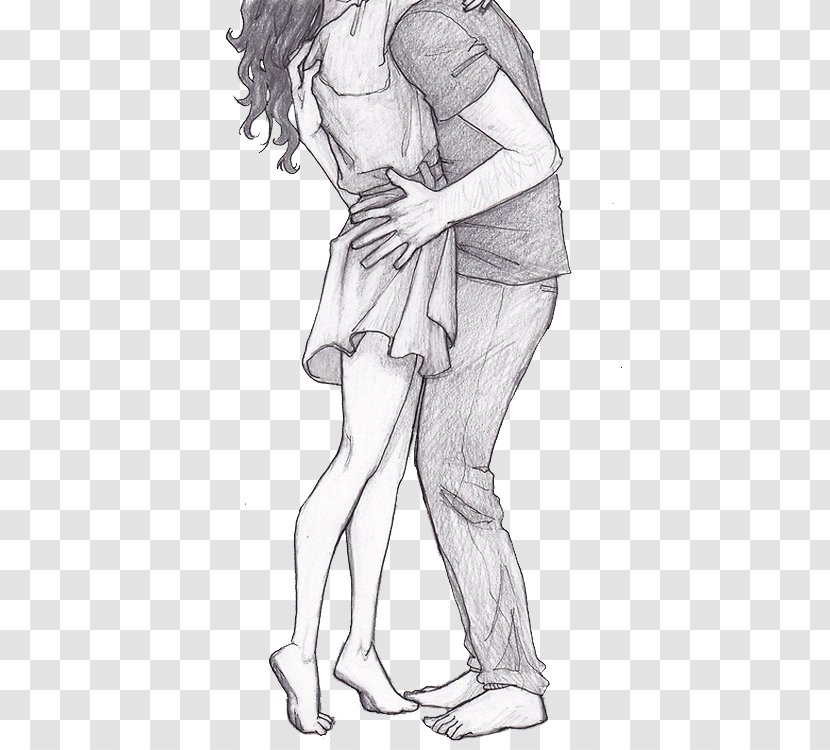 Drawing Painting Couple Sketch - Cartoon Transparent PNG