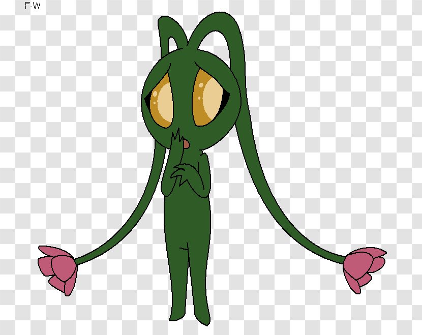 Pikmin Cat Green Red Color - Tree - Colored Light Transparent PNG