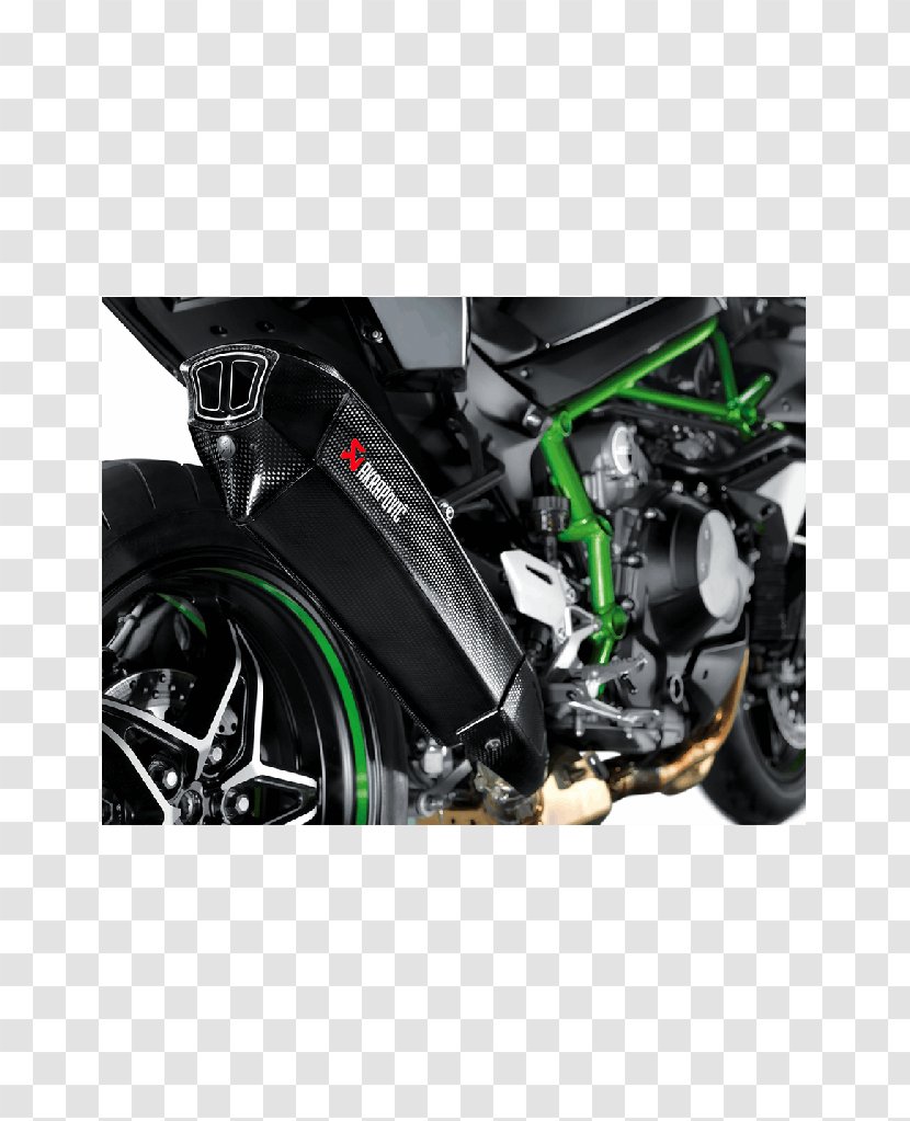 Kawasaki Ninja H2 Exhaust System EICMA Akrapovič Motorcycle Transparent PNG